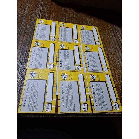 Vintage Lot 9 1990 JR Maxx Inc Bob Jenkins Trading Card 154 Indy Car Nascar Lot2 - Picture 2 of 3